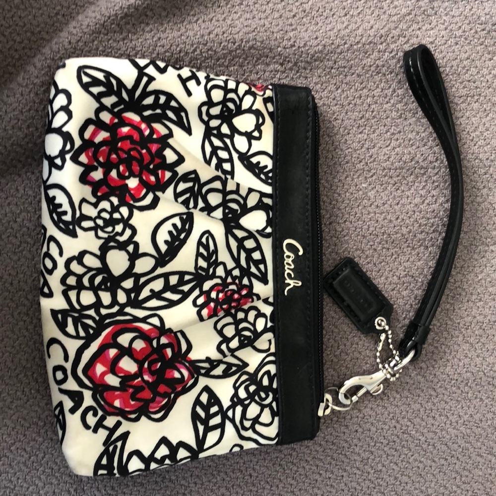 Coach Floral Wristlet